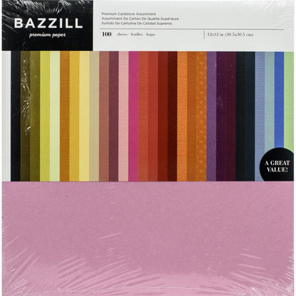 Premium Cardstock Value Pack / 100 Hojas de Cartulina Premium Descontinuado Bazzill