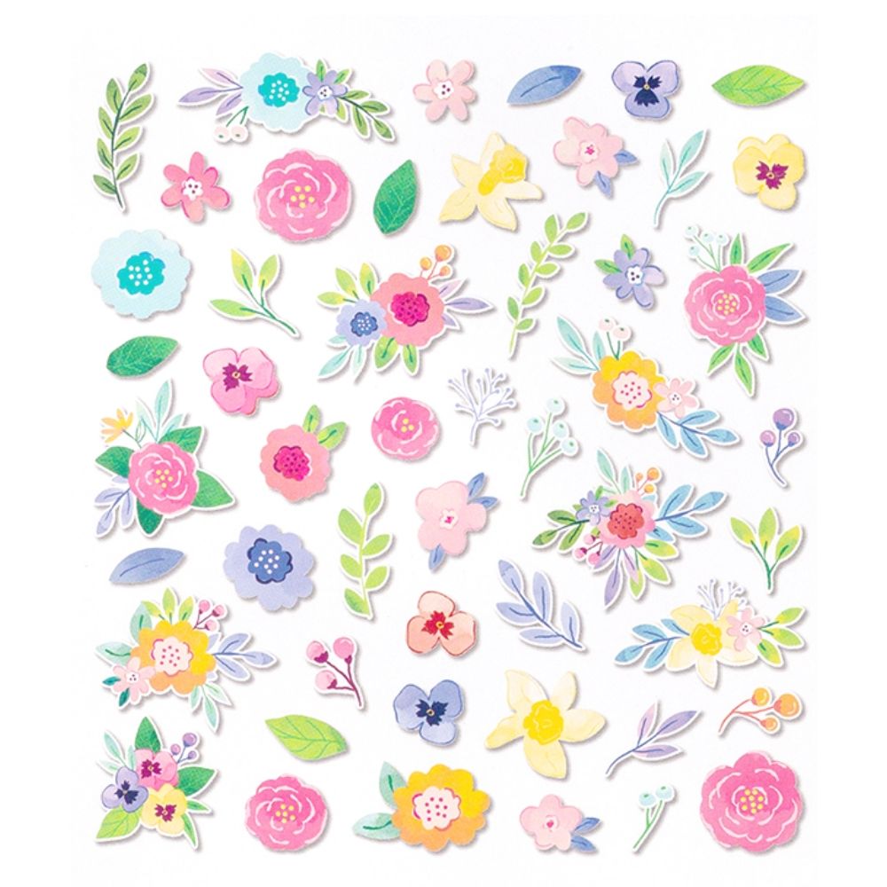 Bloom Street Cardstock Die-Cuts / Recortes de Figuras Florales Floreciendo Descontinuado Pink Paislee