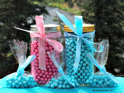 Bright Pink Sixlets Celebration / Bolitas de Chocolate Rosa Metálico Descontinuado Sweet Works