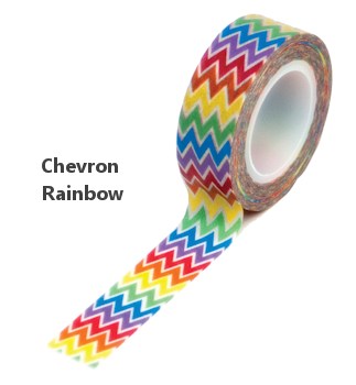 Washi Trendy Tape Chevron Rainbow / Cinta Adhesiva Descontinuado Queen&amp;Co