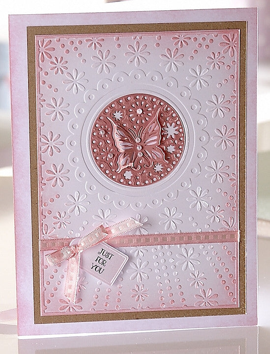 Suaje de Corte Círculo con Mariposa / Circle 3D Butterfly Die Dados de Corte / Suajes / Troqueles Crafter&