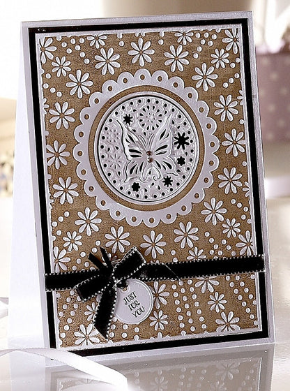 Suaje de Corte Círculo con Mariposa / Circle 3D Butterfly Die Dados de Corte / Suajes / Troqueles Crafter&