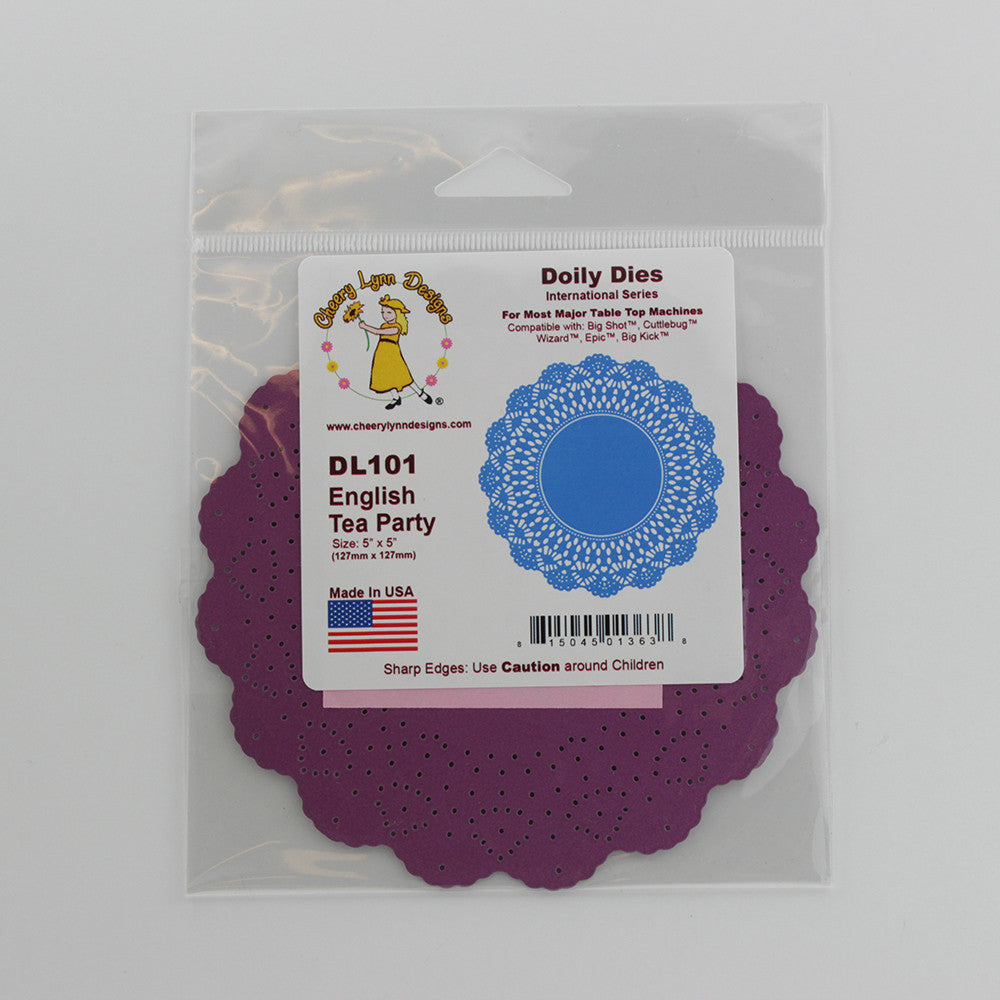 Suaje de Corte de Círculo con Encaje / English Tea Party Doily Die Descontinuado Cheery Lynn Designs