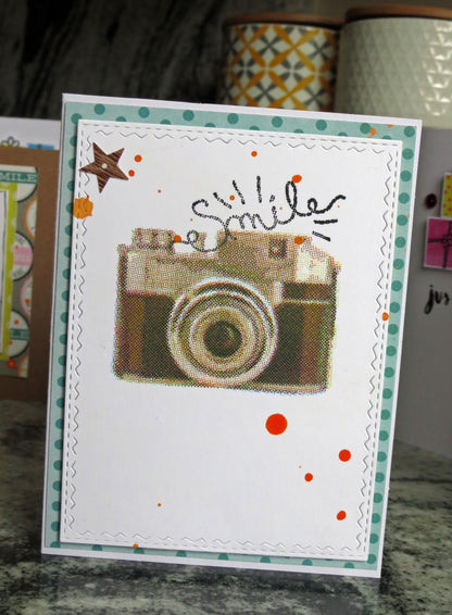 CMYK Camera Stamps / Sellos de Polímero para usarse en Capas Descontinuado We R Memory Keepers