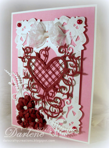 Suaje de Corte de corazon enrejado / Lattice Heart Dies Descontinuado Cheery Lynn Designs