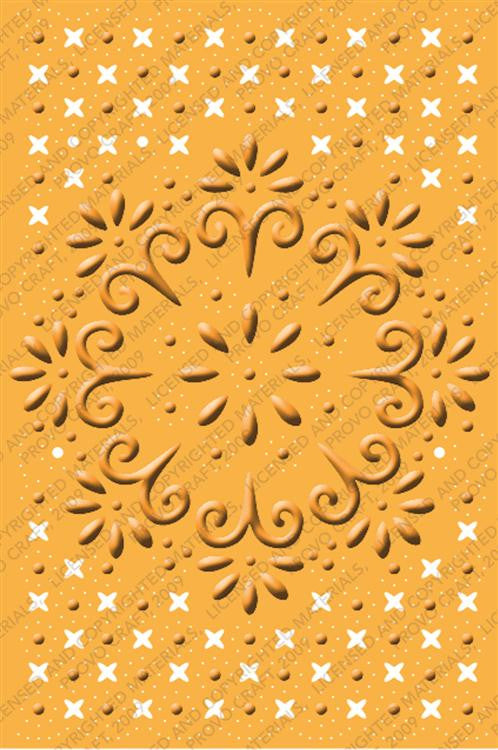 Embossing Plus Blooming Bouquet / Folder de Corte y Grabado Marco Blondas Dados de Corte / Suajes / Troqueles Cuttlebug