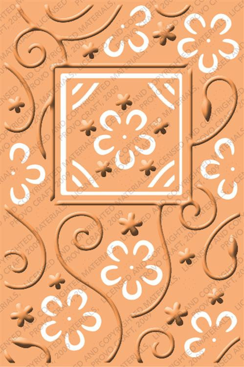 Embossing Plus Perfect Perennials / Folder de Corte y Grabado Marco Silueta Perfecta Descontinuado Cuttlebug