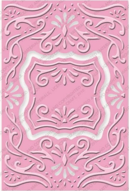 Embossing Plus Whimsy / Folder de Corte y Grabado Marco Siluetas Dados de Corte / Suajes / Troqueles Cuttlebug