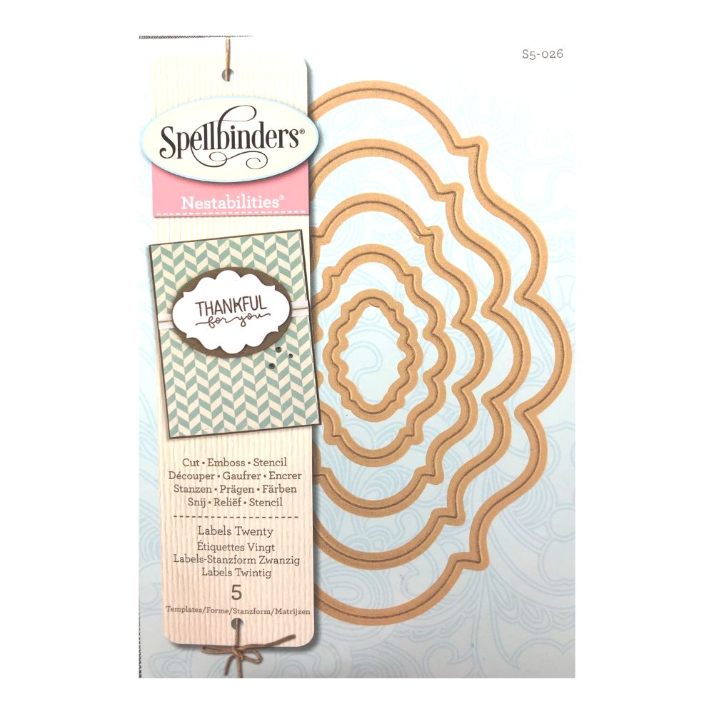 Suaje de Etiqueta Veinte / Labels Twenty Descontinuado Spellbinders