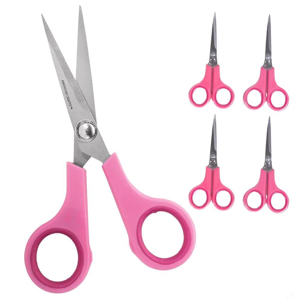 Cutup Scissors / Set de 4 Tijeras Rosas Tijeras / Cutters American Crafts