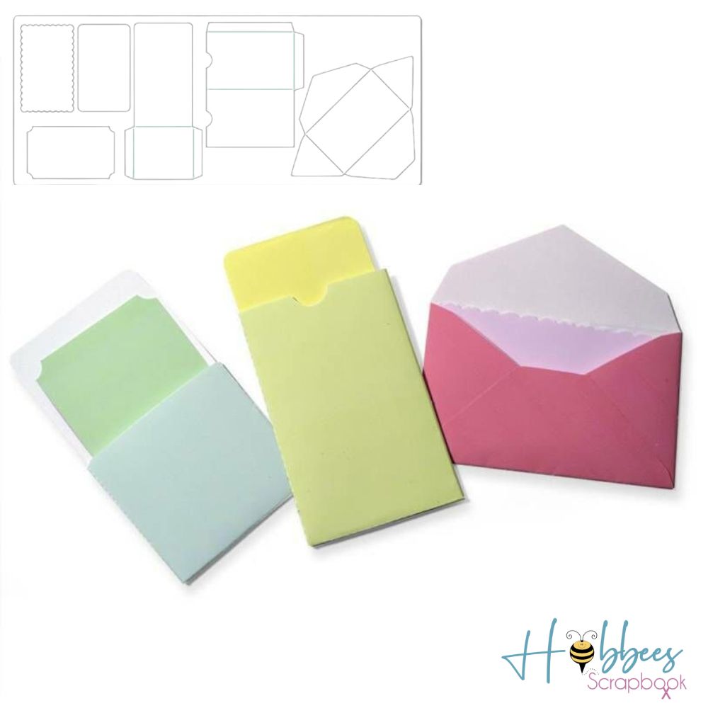 Sizzix Brenda Walton Inserts &amp; Envelopes / Suaje de Corte Correspondencia Mini Descontinuado Sizzix