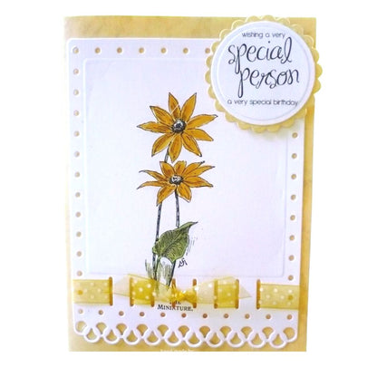 Suaje de corte para Tarjetas con pasa listón / A2 Fancy Ribbon Threadder Dados de Corte / Suajes / Troqueles Spellbinders