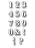 Classic Numbers Dies / Suaje de Corte Números Clásicos Descontinuado Memory Box
