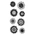 Clear Stamps Patterned Sunflowers / Sellos de Polímero de Girasoles 60-30347 Descontinuado Inkadinkado