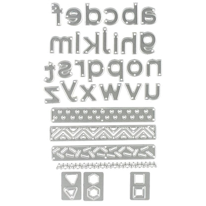 Pop Art Lowercase Thinlits Die / Suajes de Alfabeto Minúsculas Descontinuado Sizzix