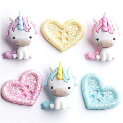 Unicorn Love Embellishments / Adornos de Unicornio Descontinuado Dress It Up