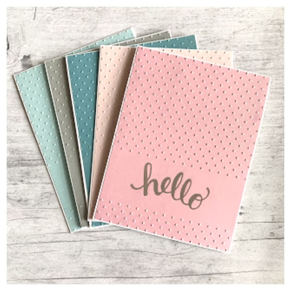 Dots Embossing Folders / Folders de Grabado Puntitos y Lunares Descontinuado We R Memory Keepers