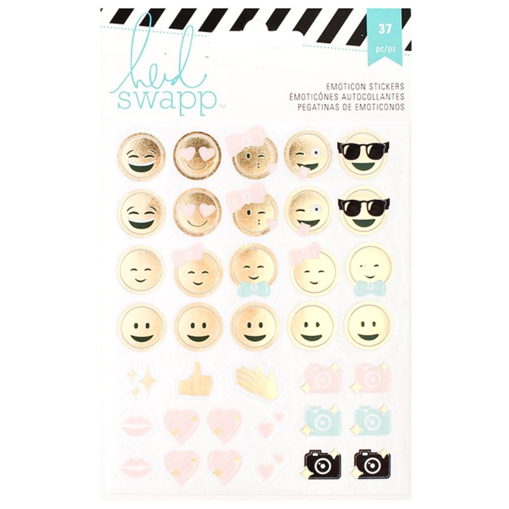 Memory Planner Stickers Emoticon / Estampas de Emojis Stickers Heidi Swapp