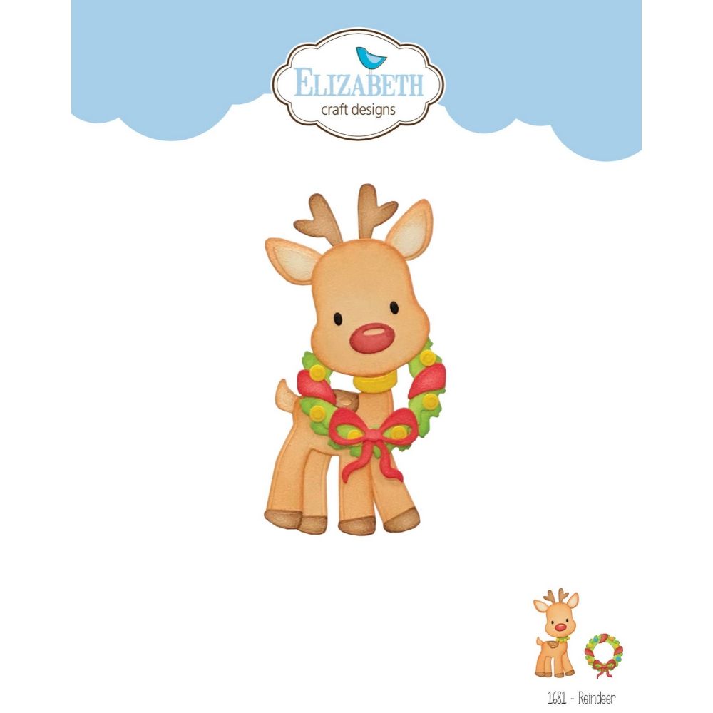 Reindeer Dies / Suajes de Reno y Corona  Elizabeth Craft Designs