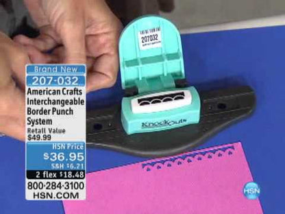 Border Punch Value Kit 2 / Perforadora de bordes intercambiables Descontinuado American Crafts