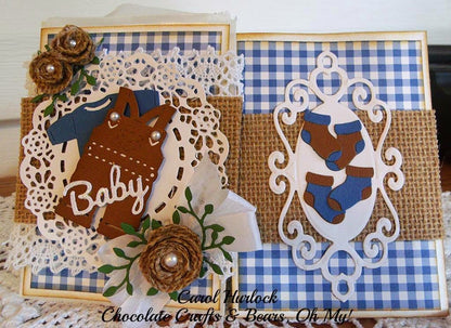 Baby Socks Mini Die /  Suaje Mini Calcetas de Bebé Dados de Corte / Suajes / Troqueles Cottage Cutz