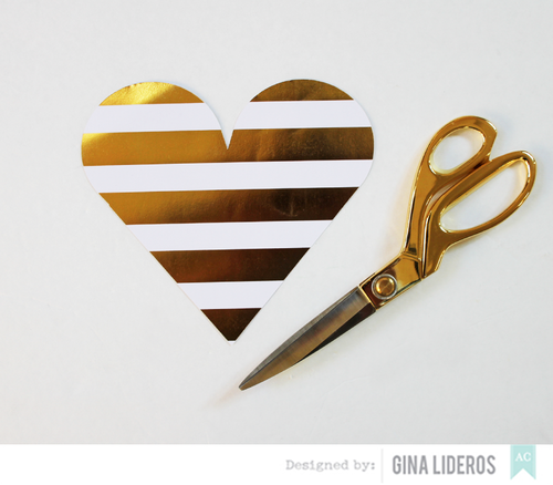 Cutup Scissors 8&quot; GOLD Metal / Tijeras Doradas Tijeras / Cutters American Crafts