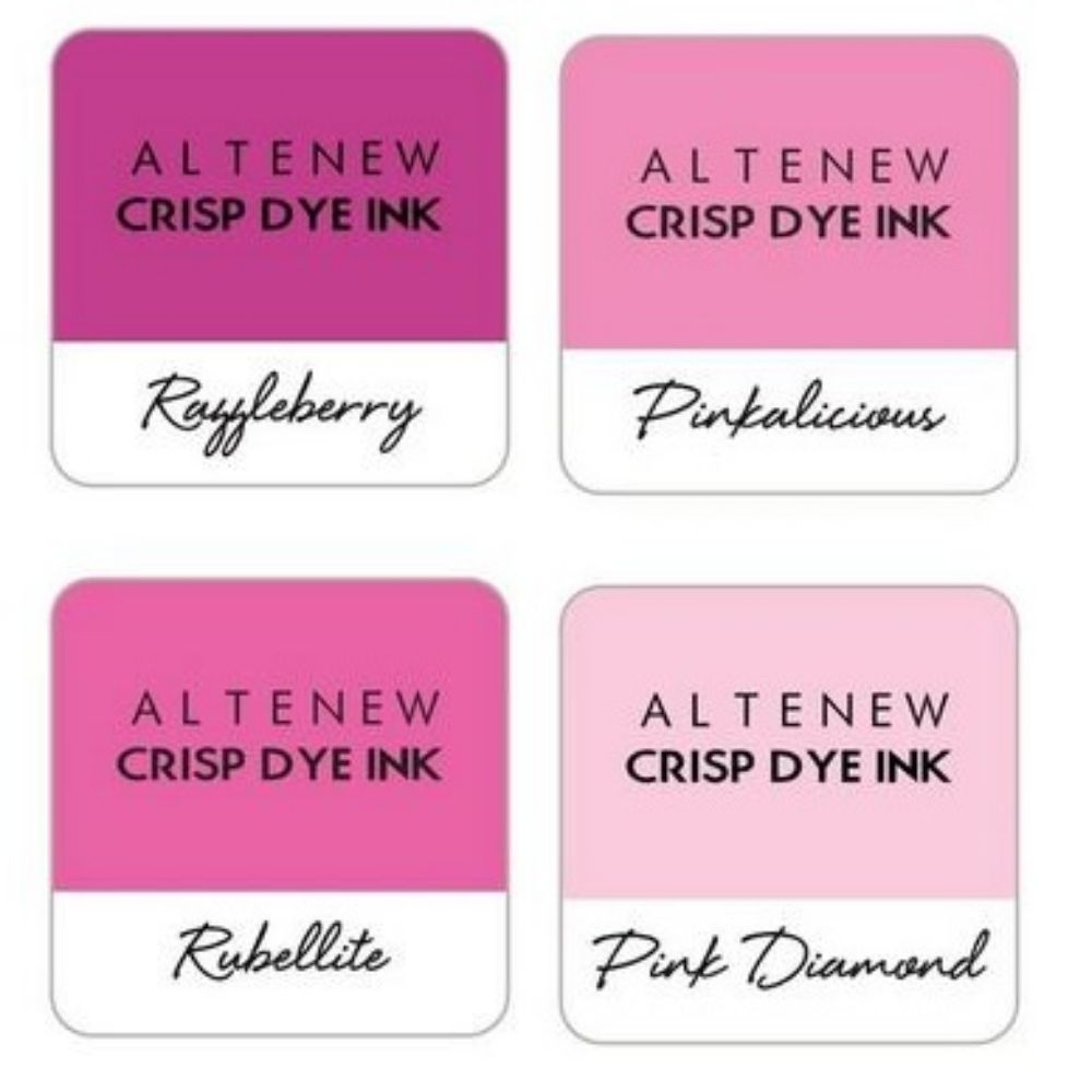 Cherry Blossom Crisp Dye Ink Small Set / 4 Cojines de Tinta Rosas