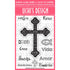 Clear Stamps Cross  / Sellos De Polimero Cruz Descontinuado Uchis Desing