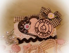 Cupcake Tag Topper Die /  Suaje Happy Birthday Descontinuado Cottage Cutz