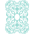 Flourish Emblem Cut and Embossing / Suaje de Corte y Realce Floreado Descontinuado Cuttlebug