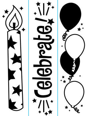 Embossing Birthday 3 Pack / Folder de Grabado Cumpleaños Descontinuado Darice