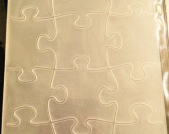 Embossing Puzzle Pattern / Folder de Grabado Rompecabeza Descontinuado Darice