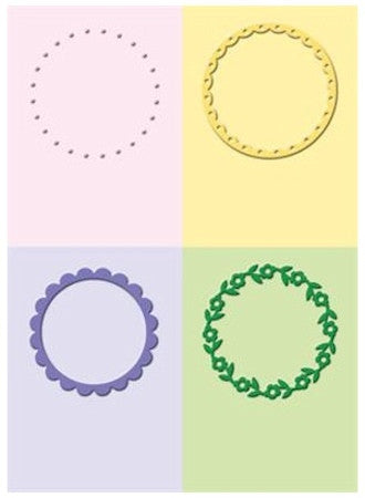 Folder de Grabado / Embossing Folder Decorative Circles Descontinuado Cuttlebug