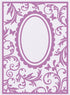 Embossing Folder Filigree Frame / Folder de Grabado Marco Ovalado con Mariposas Descontinuado Crafter&