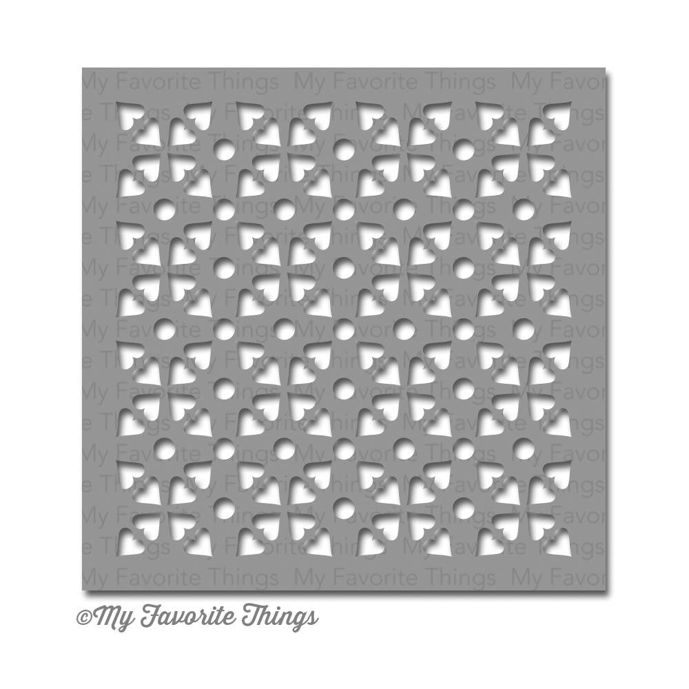 Tiled Hearts Stencil / Plantilla de Corazón Esténciles / Plantillas My Favorite Things