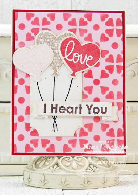 Tiled Hearts Stencil / Plantilla de Corazón Esténciles / Plantillas My Favorite Things