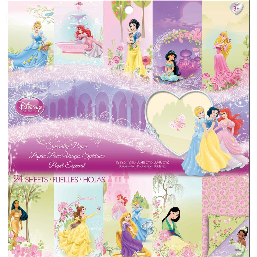 Disney Princess Specialty Paper / Block de Papel de Princesas Descontinuado Ek Success
