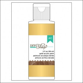 DIY &amp; SHOP Gold Acrylic Paint  / Pintura Acrílica Dorada Descontinuado American Crafts