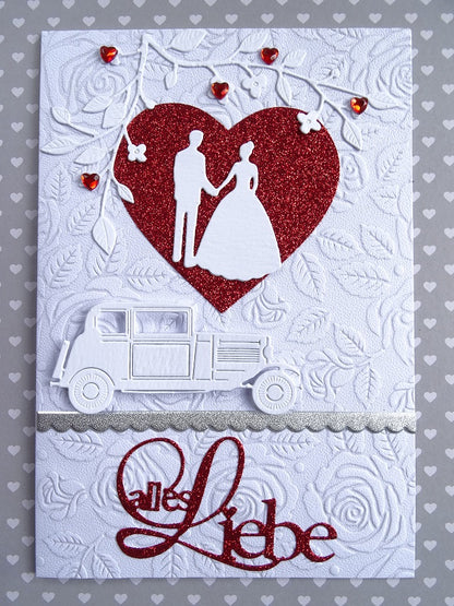 Just Married Couple Die / Suaje de Novios Descontinuado Cottage Cutz