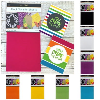 Flock Transfer Sheets Green Envy / Papel Transfer de Terciopelo Verde DESCONTINUADO iCraft