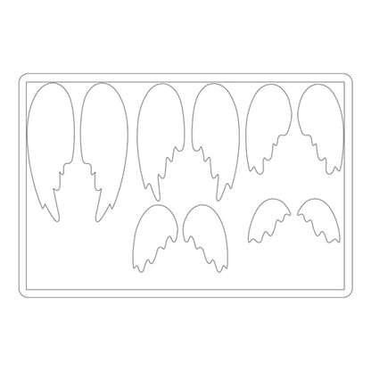 Bigz L Die Feathered Wings /  Suaje de Alas de Angel Descontinuado Sizzix
