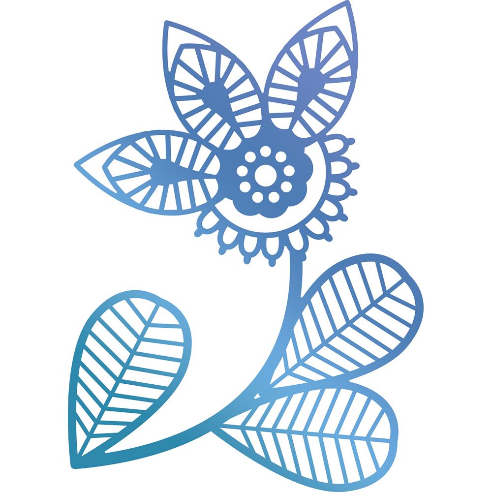 Hotfoil Stamp Tradicional Flor / Placa para Foil Flor Tradicional Dados de Corte / Suajes / Troqueles Ultimate Crafts