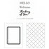 Thinking of You Embossing Folder / Folder de Grabado y Sellos Pensando en ti Descontinuado American Crafts