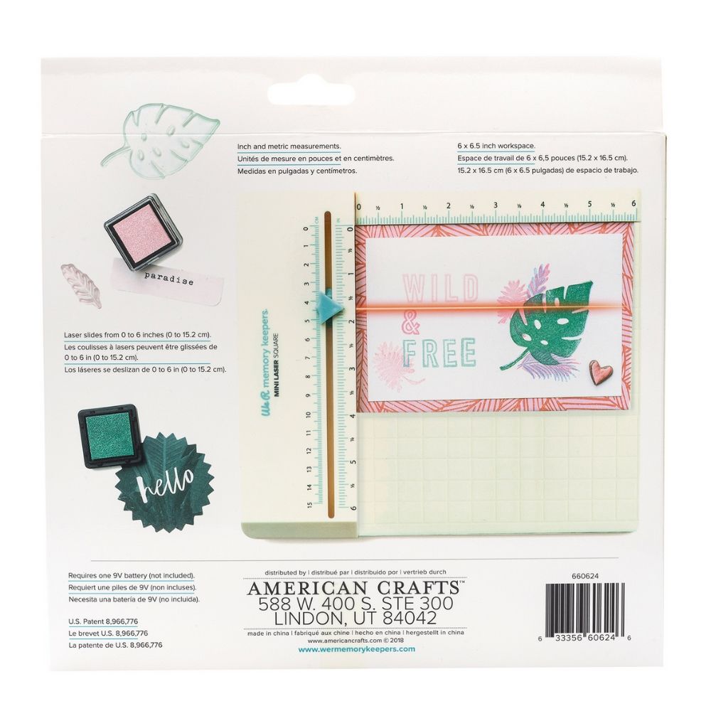 Mini Laser Square Guide / Guía Láser Mini Herramientas We R Memory Keepers