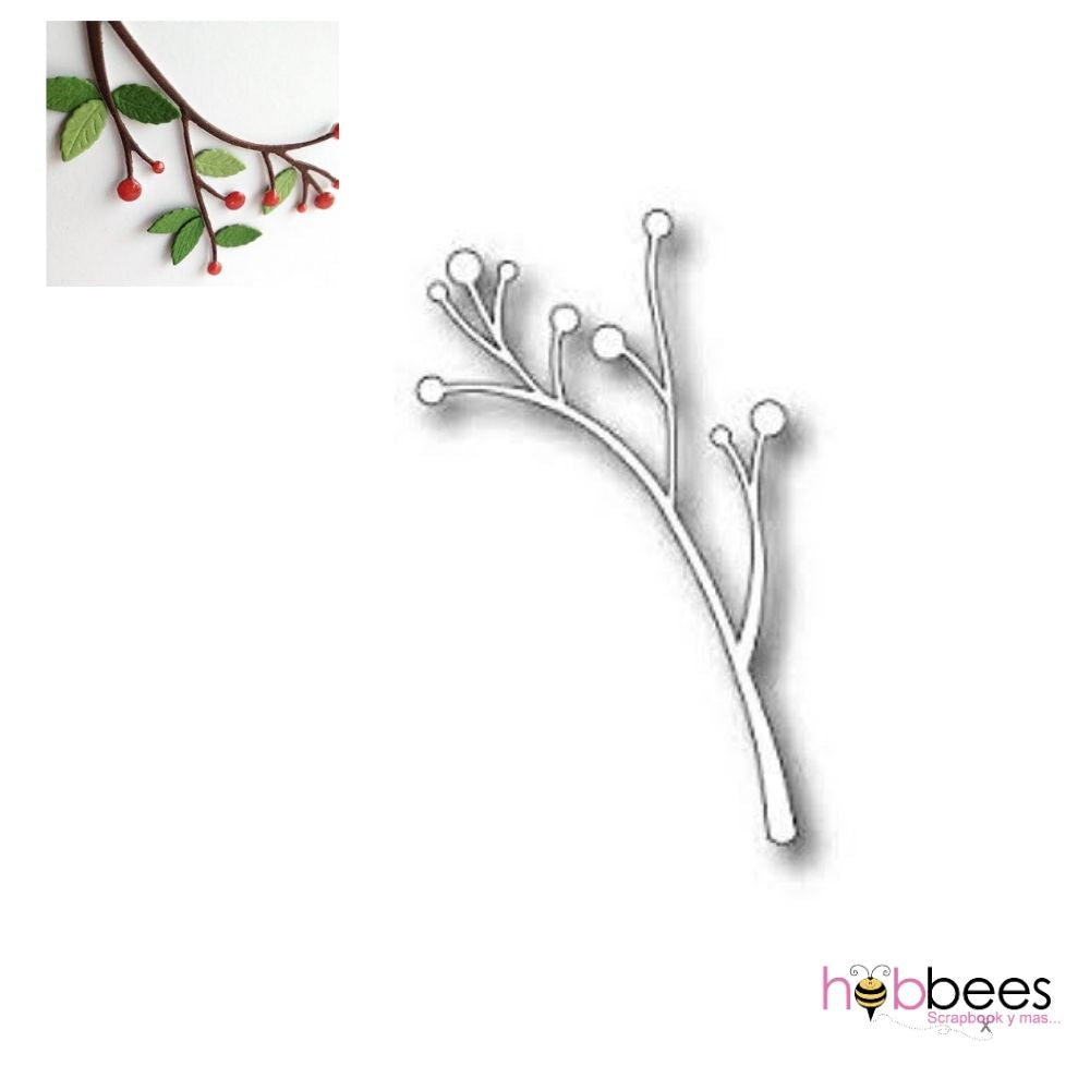 Winterberry Sprig / Suaje de Corte de Rama de Navidad Descontinuado Memory Box