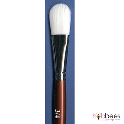 White Sable Oval Wash 3/4" / Pincel de Sable Blanco Ovalado Descontinuado Robert Simmons