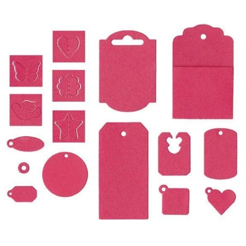 Tag it Kit Dies / 16 Suajes de Etiquetas Descontinuado LifeStyle Crafts