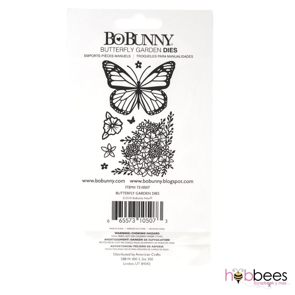 Butterfly Garden Dies / Suajes de Mariposa y Flores Descontinuado BoBunny