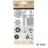 Nautical Stamp & Die Set / Sellos y Suajes Nautico Dados de Corte / Suajes / Troqueles Pebbles