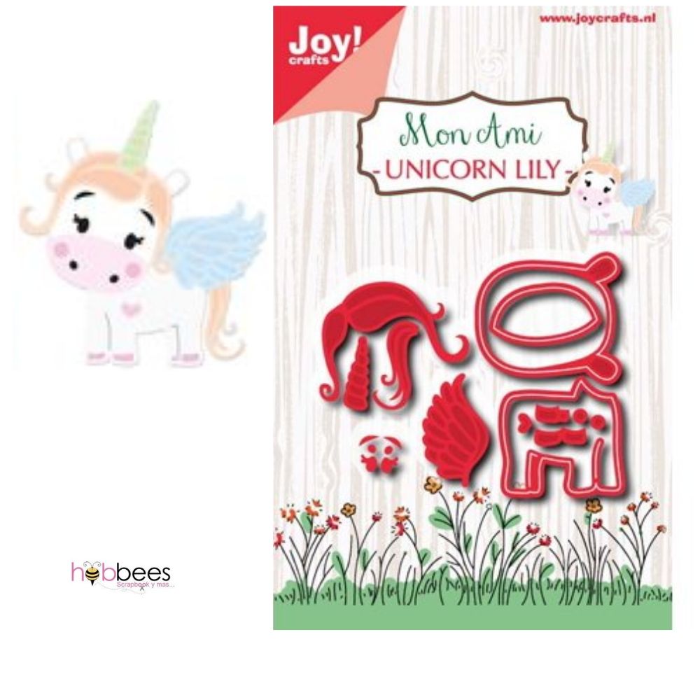 Mon Ami Unicorn Lily Dies / Suajes Unicornio Dados de Corte / Suajes / Troqueles Joy Crafts